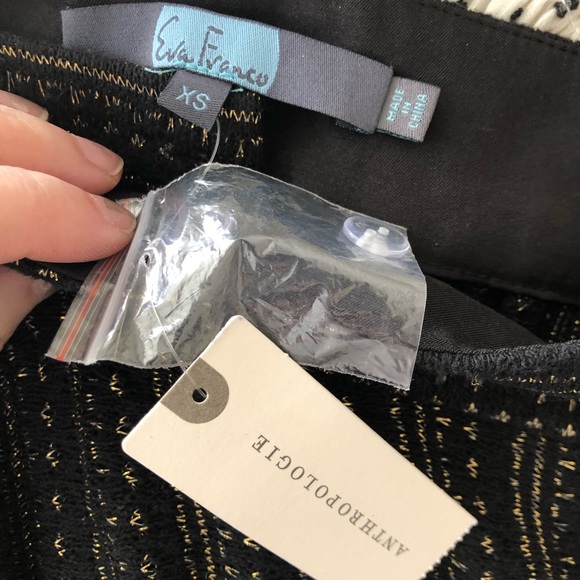 Anthropologie Eva Franco Shimmering Gaucho Pants XS - Picture 4 of 4